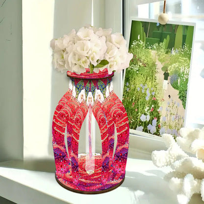 Diamond Painting Flower Vase Desktop Diamond Art Kits for Home Office Decor