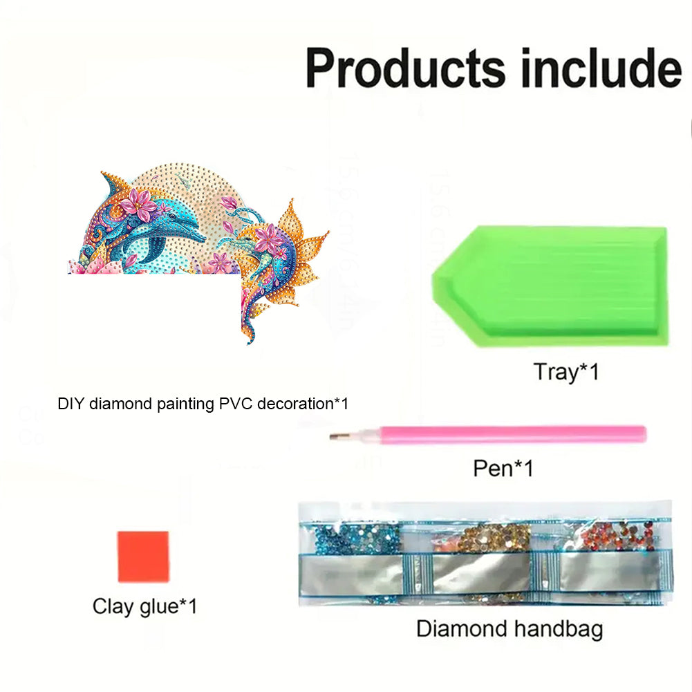 2D Flat Diamond Painting Door Corner Sign DIY Diamond Art Door Right Angle Sign