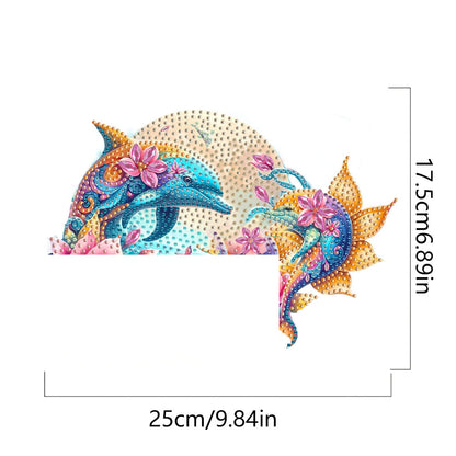 2D Flat Diamond Painting Door Corner Sign DIY Diamond Art Door Right Angle Sign