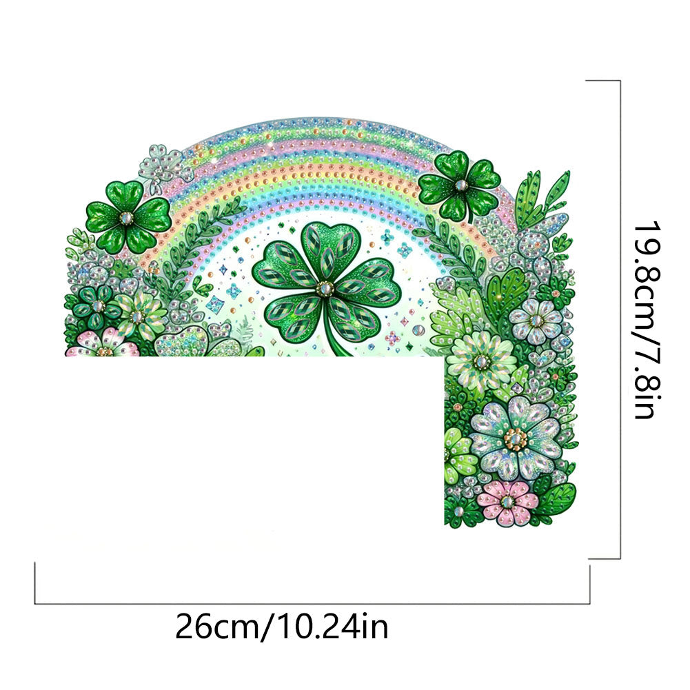 2D Flat Diamond Painting Door Corner Sign DIY Diamond Art Door Right Angle Sign