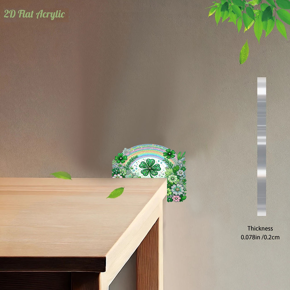 2D Flat Diamond Painting Door Corner Sign DIY Diamond Art Door Right Angle Sign