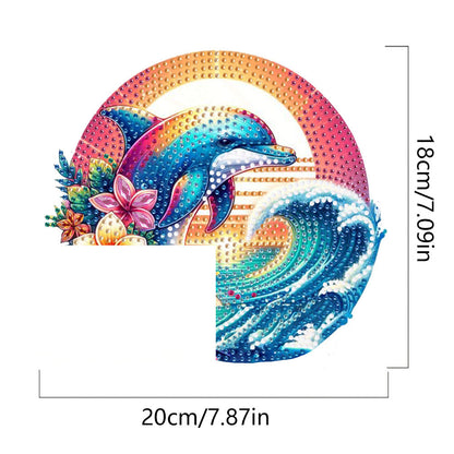 2D Flat Diamond Painting Door Corner Sign DIY Diamond Art Door Right Angle Sign