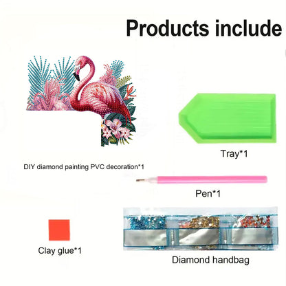 2D Flat Diamond Painting Door Corner Sign DIY Diamond Art Door Right Angle Sign