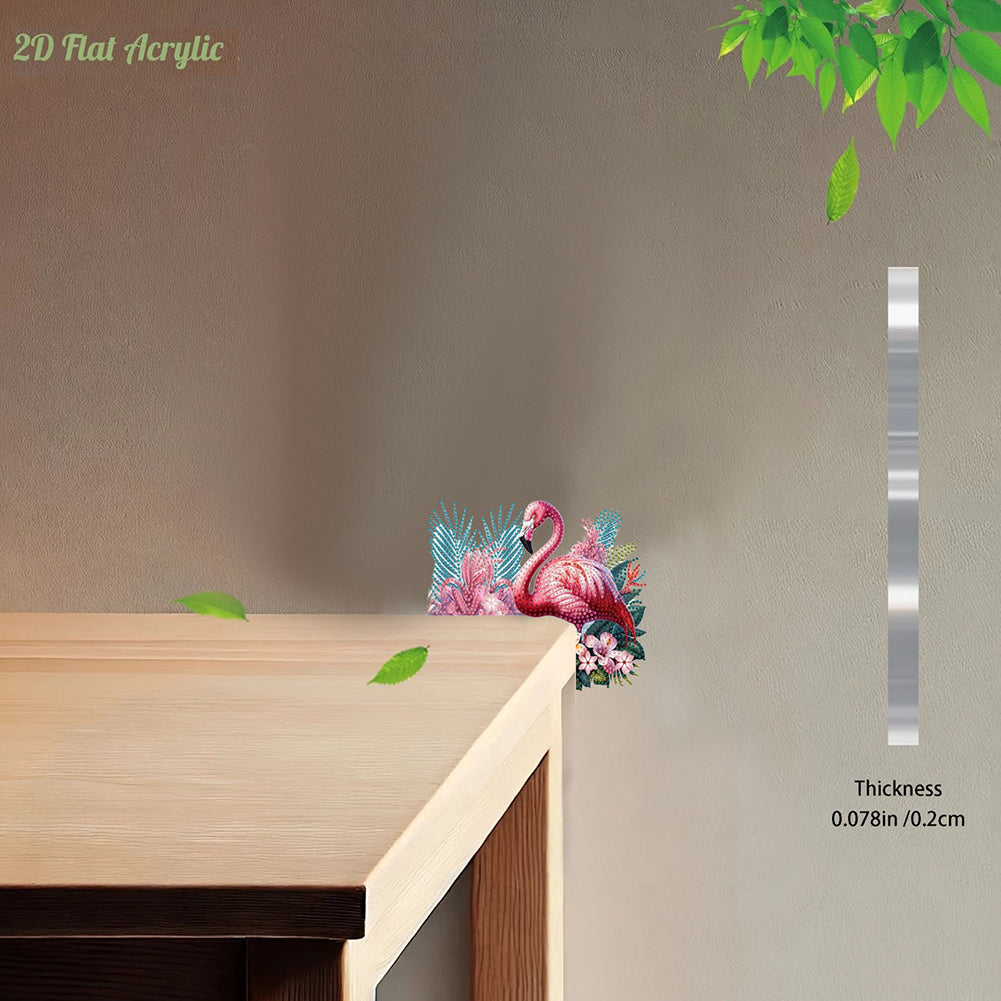 2D Flat Diamond Painting Door Corner Sign DIY Diamond Art Door Right Angle Sign