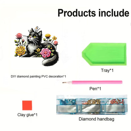 2D Flat Diamond Painting Door Corner Sign DIY Diamond Art Door Right Angle Sign