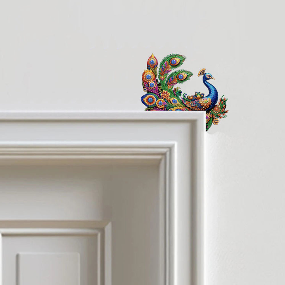 2D Flat Diamond Painting Door Corner Sign DIY Diamond Art Door Right Angle Sign