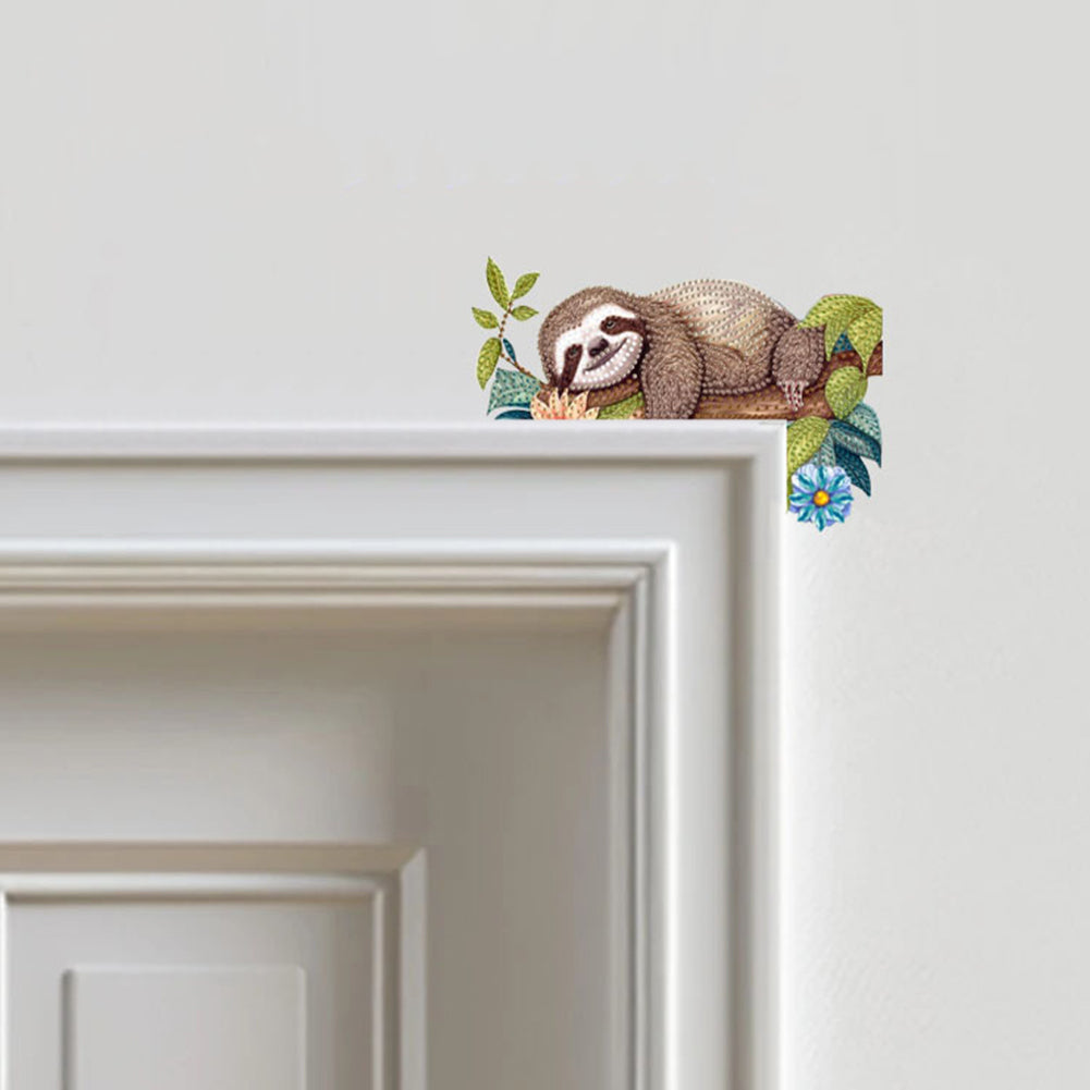 2D Flat Diamond Painting Door Corner Sign DIY Diamond Art Door Right Angle Sign