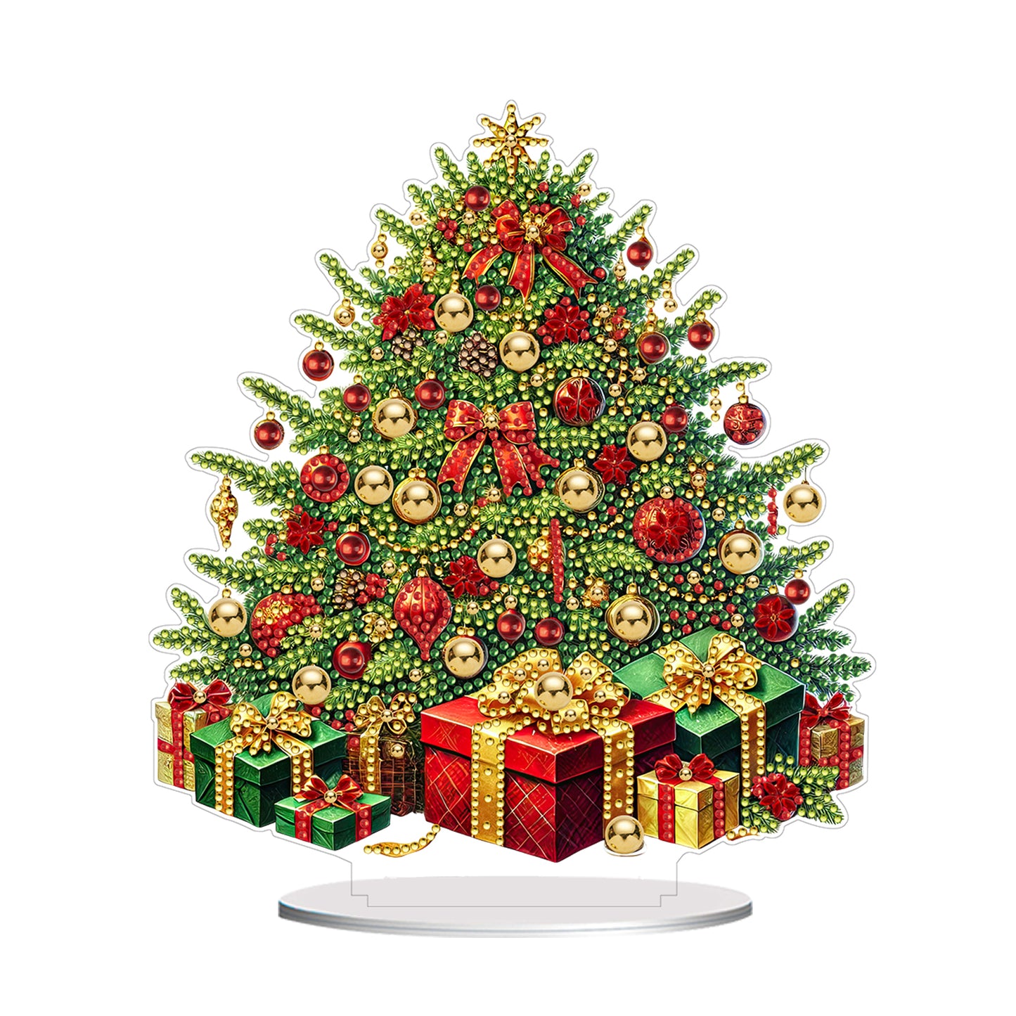 2D Flat Xmas DIY Desktop Diamond Art Kits Diamond Painting Desktop Ornaments Kit