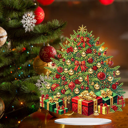 2D Flat Xmas DIY Desktop Diamond Art Kits Diamond Painting Desktop Ornaments Kit