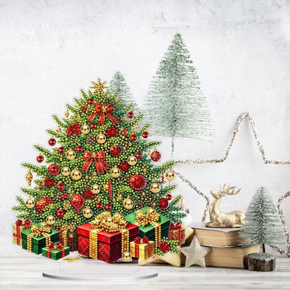 2D Flat Xmas DIY Desktop Diamond Art Kits Diamond Painting Desktop Ornaments Kit