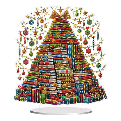 2D Flat Xmas DIY Desktop Diamond Art Kits Diamond Painting Desktop Ornaments Kit