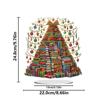 2D Flat Xmas DIY Desktop Diamond Art Kits Diamond Painting Desktop Ornaments Kit