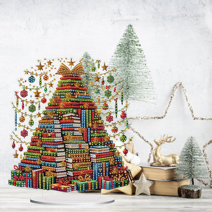 2D Flat Xmas DIY Desktop Diamond Art Kits Diamond Painting Desktop Ornaments Kit