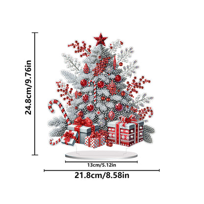 2D Flat Xmas DIY Desktop Diamond Art Kits Diamond Painting Desktop Ornaments Kit