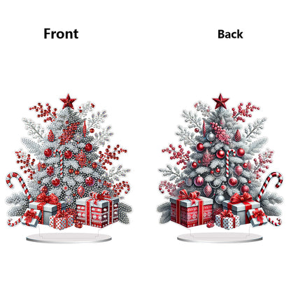 2D Flat Xmas DIY Desktop Diamond Art Kits Diamond Painting Desktop Ornaments Kit