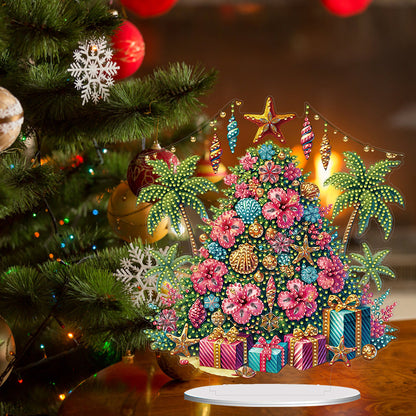 2D Flat Xmas DIY Desktop Diamond Art Kits Diamond Painting Desktop Ornaments Kit