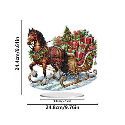 2D Flat Xmas DIY Desktop Diamond Art Kits Diamond Painting Desktop Ornaments Kit