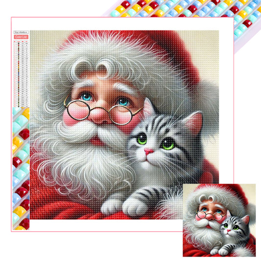 Christmas Santa Claus - Full Square Drill Diamond Painting 30*30CM