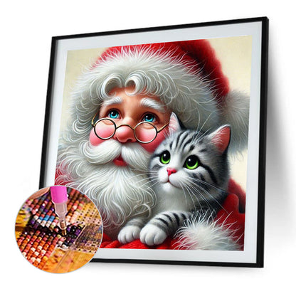 Christmas Santa Claus - Full Square Drill Diamond Painting 30*30CM