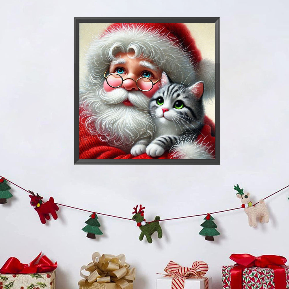 Christmas Santa Claus - Full Square Drill Diamond Painting 30*30CM