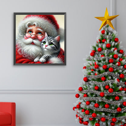Christmas Santa Claus - Full Square Drill Diamond Painting 30*30CM