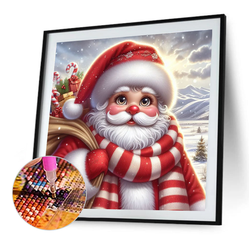 Christmas Santa Claus - Full Square Drill Diamond Painting 30*30CM