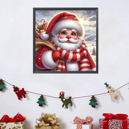 Christmas Santa Claus - Full Square Drill Diamond Painting 30*30CM