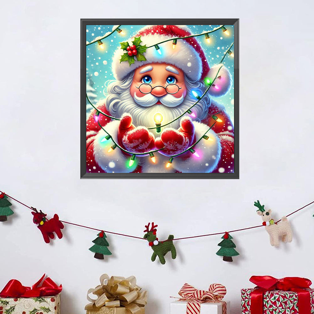 Christmas Santa Claus - Full Square Drill Diamond Painting 30*30CM