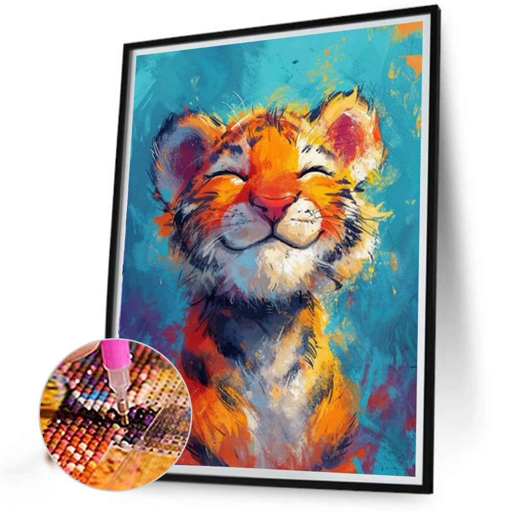 Tiger - Full AB Round Drill Diamond Painting 40*50CM