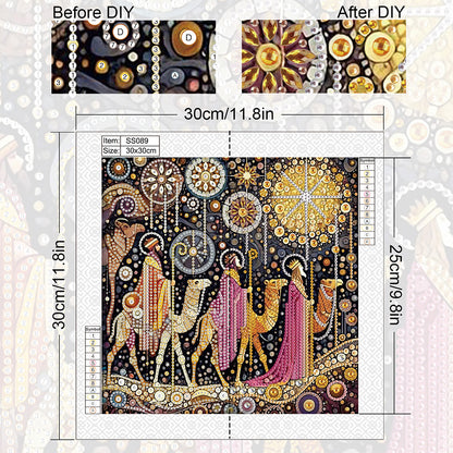Pilgrimage Road - Special Shaped Drill Diamond Painting 30*30CM