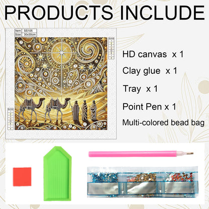 Pilgrimage Road - Special Shaped Drill Diamond Painting 30*30CM