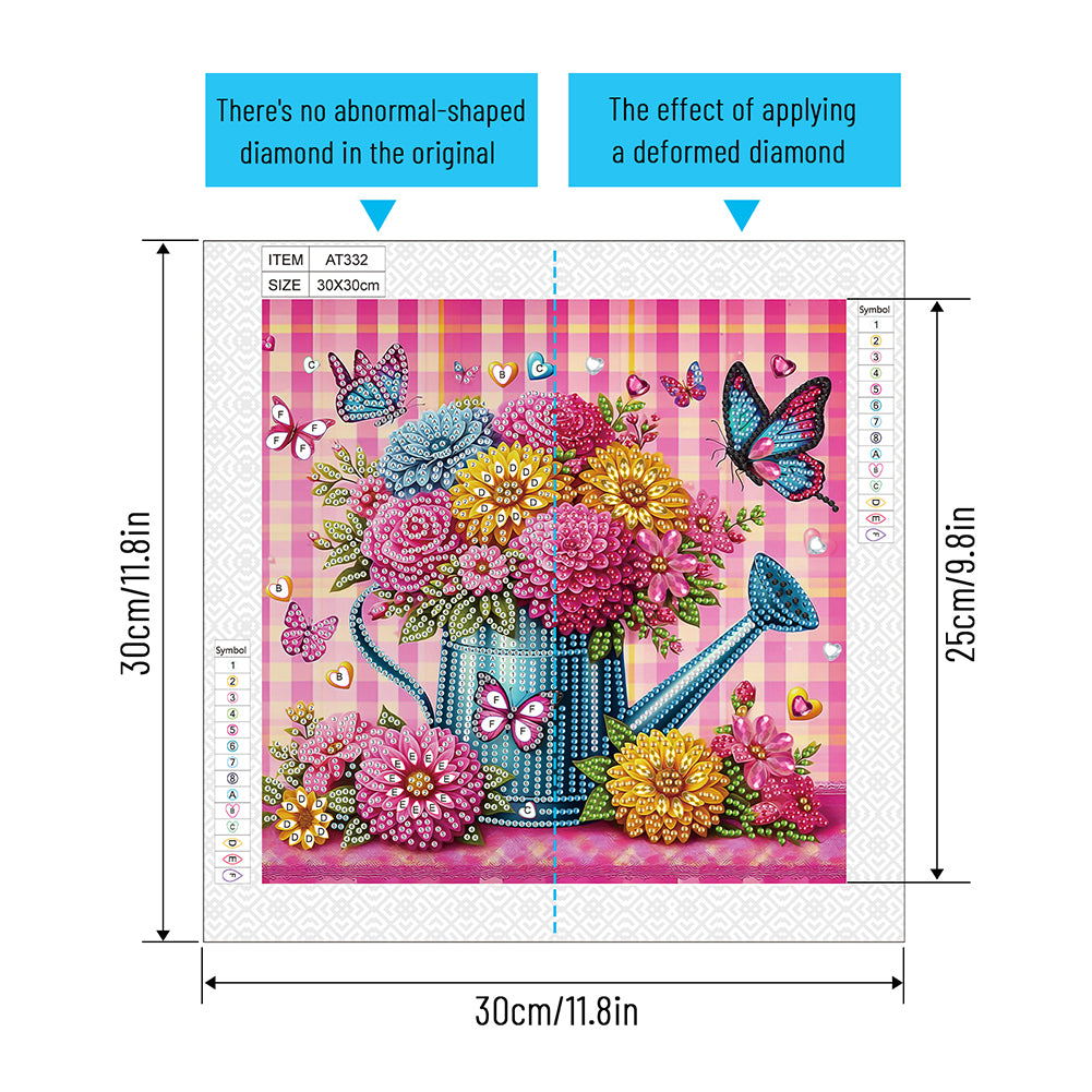Kettle Bouquet - Special Shaped Drill Diamond Painting 30*30CM