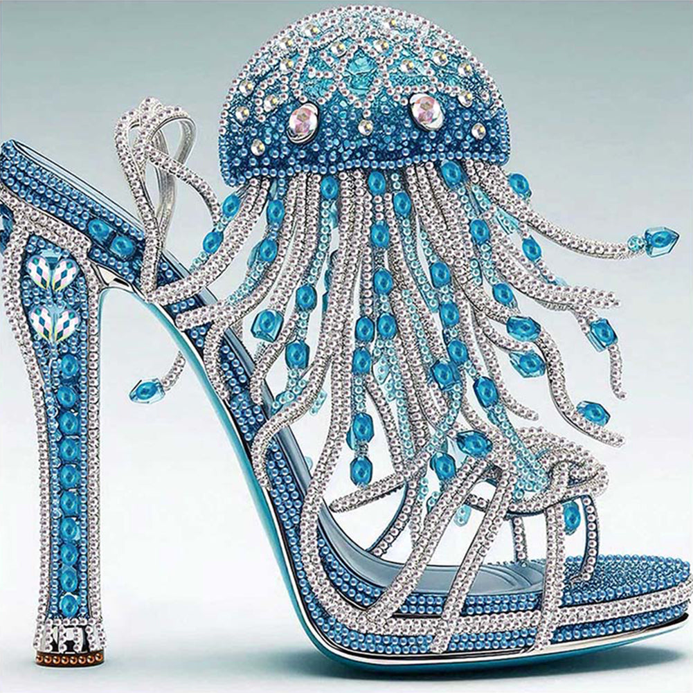High Heel Jellyfish - Special Shaped Drill Diamond Painting 30*30CM