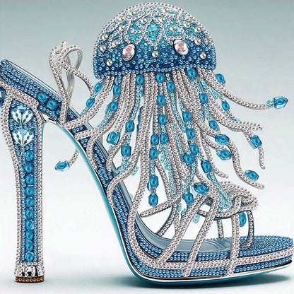 High Heel Jellyfish - Special Shaped Drill Diamond Painting 30*30CM
