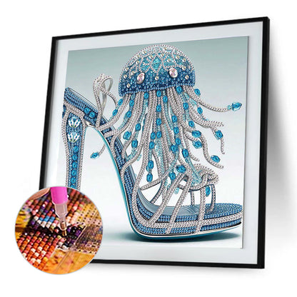 High Heel Jellyfish - Special Shaped Drill Diamond Painting 30*30CM