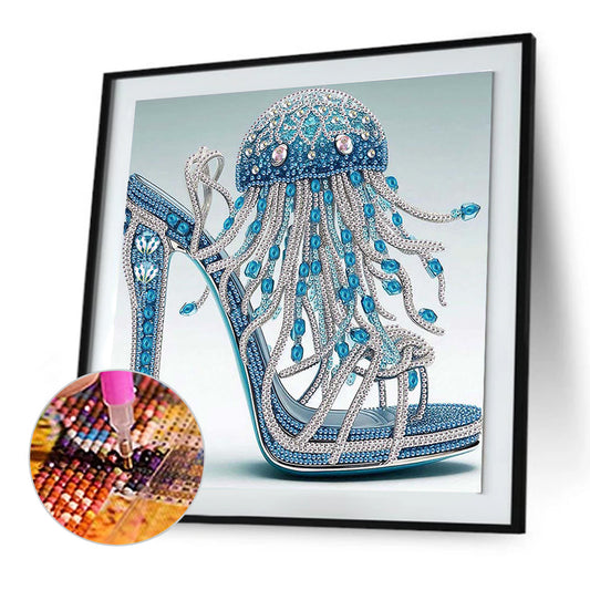 High Heel Jellyfish - Special Shaped Drill Diamond Painting 30*30CM