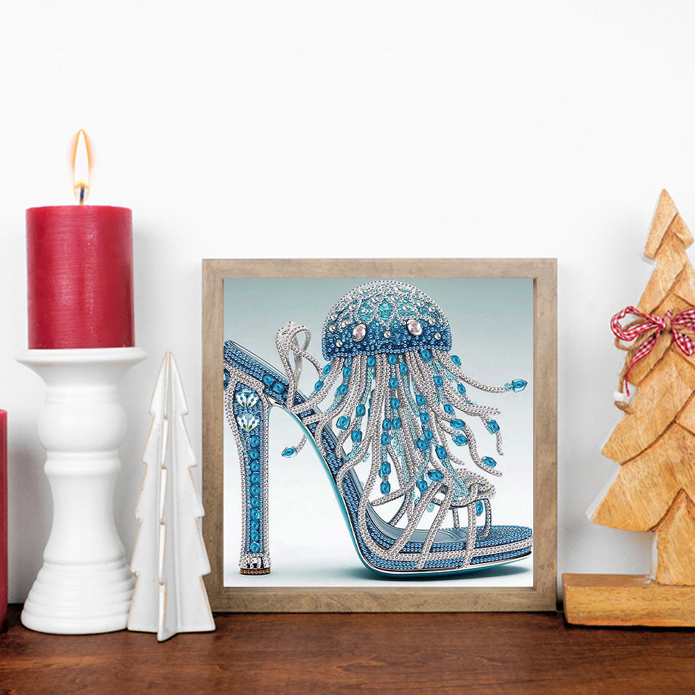 High Heel Jellyfish - Special Shaped Drill Diamond Painting 30*30CM