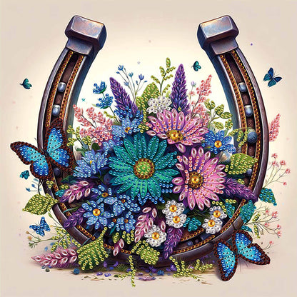 Horseshoe Bouquet - Special Shaped Drill Diamond Painting 30*30CM