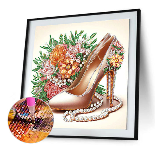 High Heel Bouquet - Special Shaped Drill Diamond Painting 30*30CM