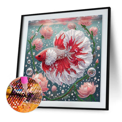 Colorful Fantasy Fish - Special Shaped Drill Diamond Painting 30*30CM