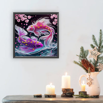 Colorful Fantasy Fish - Special Shaped Drill Diamond Painting 30*30CM