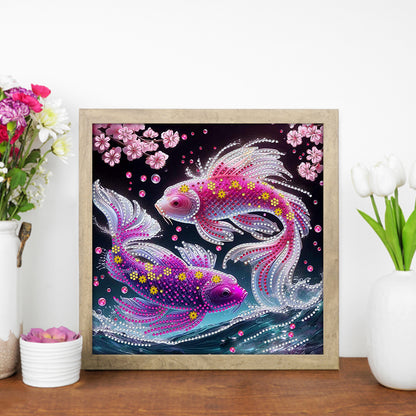 Colorful Fantasy Fish - Special Shaped Drill Diamond Painting 30*30CM