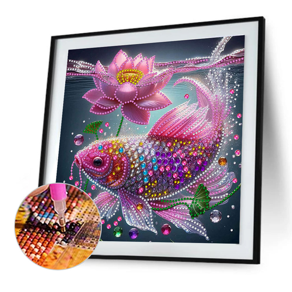 Colorful Fantasy Fish - Special Shaped Drill Diamond Painting 30*30CM