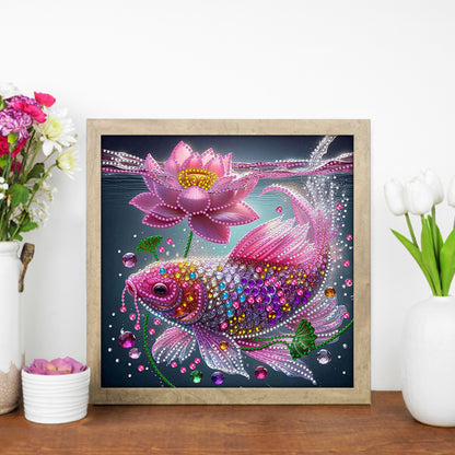 Colorful Fantasy Fish - Special Shaped Drill Diamond Painting 30*30CM