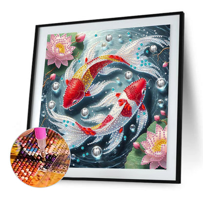 Colorful Fantasy Fish - Special Shaped Drill Diamond Painting 30*30CM