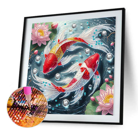 Colorful Fantasy Fish - Special Shaped Drill Diamond Painting 30*30CM