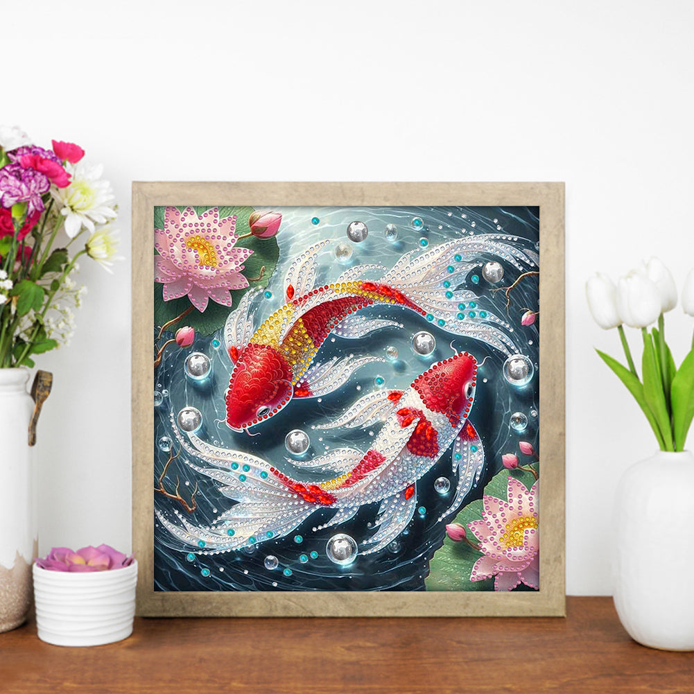 Colorful Fantasy Fish - Special Shaped Drill Diamond Painting 30*30CM