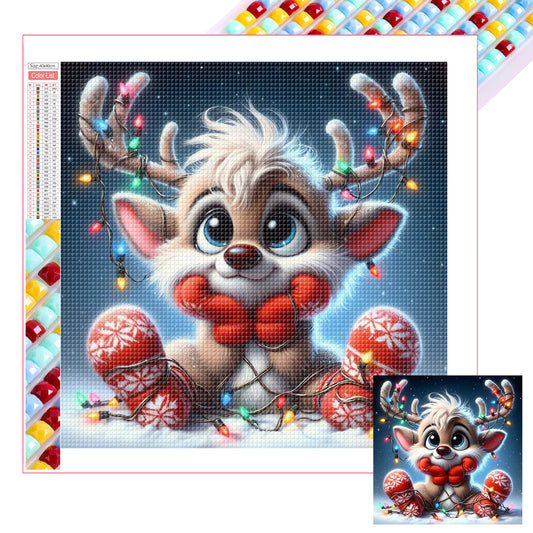 Christmas Reel - Full Square Drill Diamond Painting 30*30CM