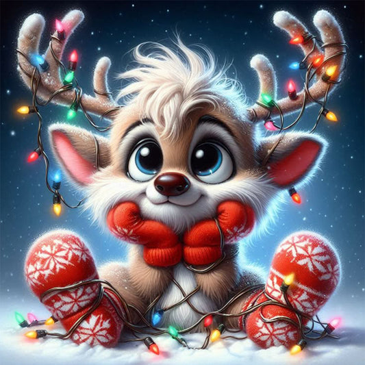 Christmas Reel - Full Square Drill Diamond Painting 30*30CM