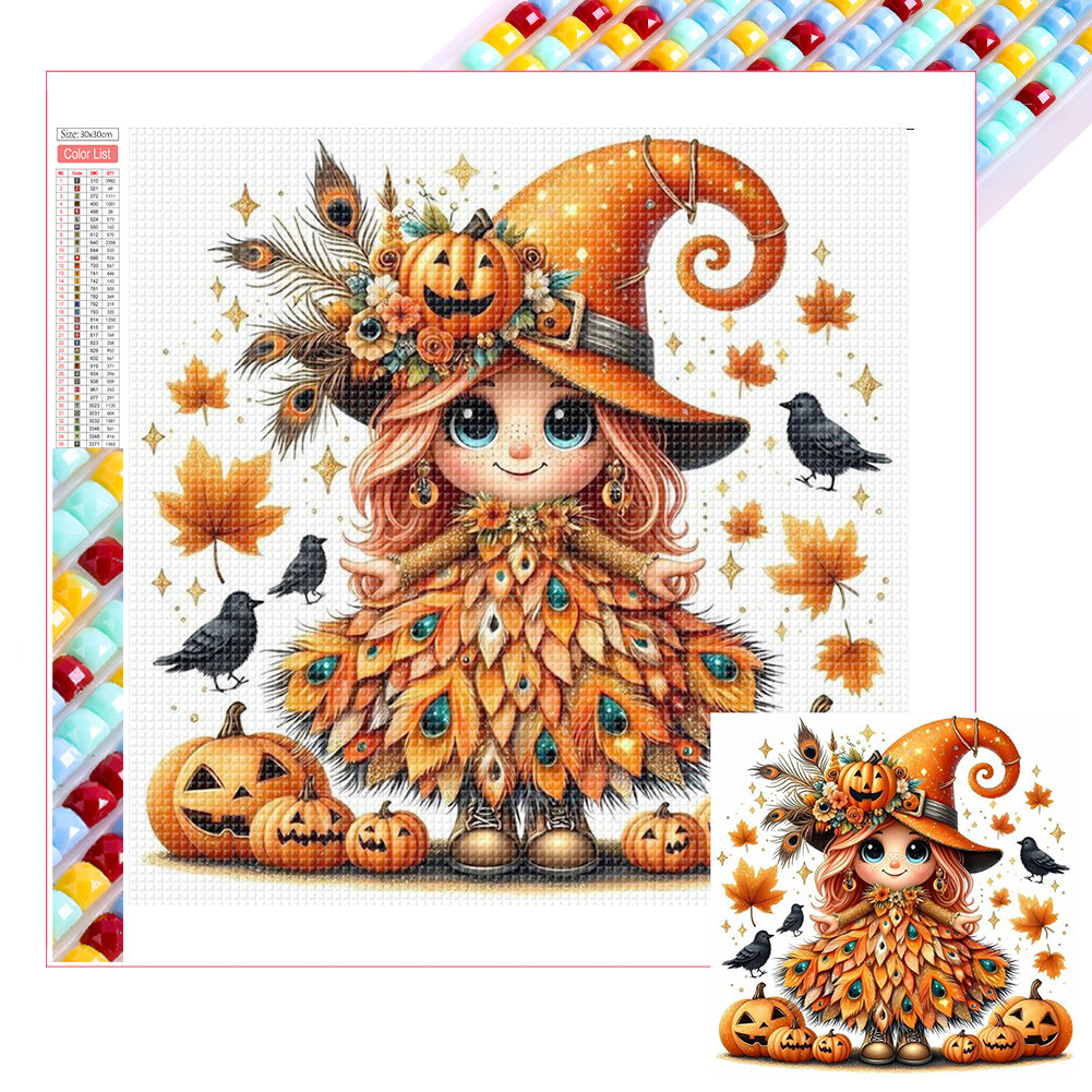 Halloween Girl - Full Square Drill Diamond Painting 30*30CM